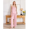 Ekouaer Womens Cami Pajamas Set Y2K 2 Piece Lace Trim PJs Set Sleepwear | Buttery Soft,Loungewear,Adjustable Spaghetti Straps,Side Pockets,Trendy Cami Sleepwear,Lounging,Vacation,XS-2XL(Light Rose)