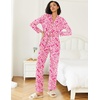 Ekouaer Womens Pajamas Set Button Down Long Sleeve Top & Pants Lounge Sets | Soft Sleepwear, Classic notch collar, ideal for Home relaxation, Wedding, Party, Daily Wear & Breastfeeding(Big Rose Bow)