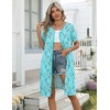 Ekouaer Zipper Robes for Women Short Knit Lightweight Bathrobe with Pockets | Short Sleeve, Two Pockets, Zip Up Robes, House Coats for Women, Soft Lightweight Fabric, Sleepwear, Travel, Airport(Light Blue Butterfly)