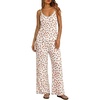Ekouaer Womens Cami Pajamas Set Y2K 2 Piece Lace Trim PJs Set Sleepwear | Buttery Soft,Loungewear,Adjustable Spaghetti Straps,Side Pockets,Trendy Cami Sleepwear,Lounging,Vacation,XS-2XL(Strawberry-white)