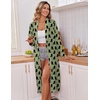 Ekouaer Kimono Robes for Women Long Lightweight Knit Soft Bathrobe | Long Sleepwear, Casual Ladies Loungewear, Shawl, Soft Lightweight Fabric, Valentine’s Day, Bridal Party(Army Green Bigfoot)
