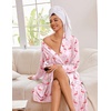 Ekouaer Kimono Robes for Women Long Lightweight Knit Soft Bathrobe | Long Sleepwear, Casual Ladies Loungewear, Shawl, Soft Lightweight Fabric, Valentine’s Day, Bridal Party(Flamingos)