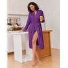 Ekouaer Kimono Robes for Women Long Lightweight Knit Soft Bathrobe | Long Sleepwear, Casual Ladies Loungewear, Shawl, Soft Lightweight Fabric, Valentine’s Day, Bridal Party(Deep Purple)
