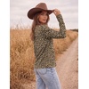 Ekouaer Womens Casual Shirts Long Sleeve Tops Thermal Tshirts Fall Clothes | Crewneck, Breathable, Comfort, Lightweight, Workout, Basic Tees, Solid or Graphic Tshirts, 2026 Fashion Outfit(Leopard)