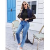 Ekouaer Womens Mesh Long Sleeve Tops Fall Fashion Mock Neck Slim Fit Shirts | Mock Turtleneck, Floral Pattern, Sheer Tulle, Night Out Clothes, Stretchy See Though Outfits, Sexy Thermal Blouses(A Black)