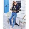 Ekouaer Womens Mesh Long Sleeve Tops Fall Fashion Mock Neck Slim Fit Shirts | Mock Turtleneck, Floral Pattern, Sheer Tulle, Night Out Clothes, Stretchy See Though Outfits, Sexy Thermal Blouses(Tie Dye)