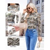 Ekouaer Womens Mesh Long Sleeve Tops Fall Fashion Mock Neck Slim Fit Shirts | Mock Turtleneck, Floral Pattern, Sheer Tulle, Night Out Clothes, Stretchy See Though Outfits, Sexy Thermal Blouses(Brown White)