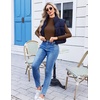 Ekouaer Womens Mesh Long Sleeve Tops Fall Fashion Mock Neck Slim Fit Shirts | Mock Turtleneck, Floral Pattern, Sheer Tulle, Night Out Clothes, Stretchy See Though Outfits, Sexy Thermal Blouses(Brown)