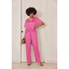 Ekouaer Women’s Satin Silky Pajama Set 2 Piece V Neck Silk Pjs with Pocket | Short Sleeve,Soft Sleepwear,Lightweight Lounge Sets,Comfy Loungewear,Bridal Wedding Party Pajamas Gifts,XS-2XL(Pink Leopard)