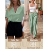 Ekouaer Women’s Satin Silky Pajama Set 2 Piece V Neck Silk Pjs with Pocket | Short Sleeve,Soft Sleepwear,Lightweight Lounge Sets,Comfy Loungewear,Bridal Wedding Party Pajamas Gifts,XS-2XL(Ice Green)