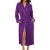 Ekouaer Kimono Robes for Women Long Lightweight Knit Soft Bathrobe | Long Sleepwear, Casual Ladies Loungewear, Shawl, Soft Lightweight Fabric, Valentine’s Day, Bridal Party(Deep Purple)