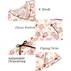 Ekouaer Silk Pajama for Women Short Sleeve Satin Pj Set Two Piece XS-XXL | loungewear or daily wear,Valentine’s Day, Bridal Party, Honeymoon Vacation and Anniversaries Gift ,walking,enjoying coffee(Champagne Teddy)