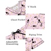 Ekouaer Silk Pajama for Women Short Sleeve Satin Pj Set Two Piece XS-XXL | loungewear or daily wear,Valentine’s Day, Bridal Party, Honeymoon Vacation and Anniversaries Gift ,walking,enjoying coffee(Pink Wine Glass)