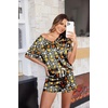Ekouaer Silk Pajama for Women Short Sleeve Satin Pj Set Two Piece XS-XXL | loungewear or daily wear,Valentine’s Day, Bridal Party, Honeymoon Vacation and Anniversaries Gift ,walking,enjoying coffee(Black Pumpkin & Spider Web)