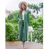 Ekouaer Women Kimono Robes Full Length Knit Bathrobe Lightweight Sleepwear | Long Loungewear, Soft Lightweight Fabric, Christmas Day, Valentine’s Day, Bridal Party(Celadon Green)