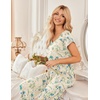 Ekouaer 2 Pack Womens Pajama Set Short Sleeve Sleepwear Soft Pjs Lounge Set(Blue Butterfly/Blue Floral)