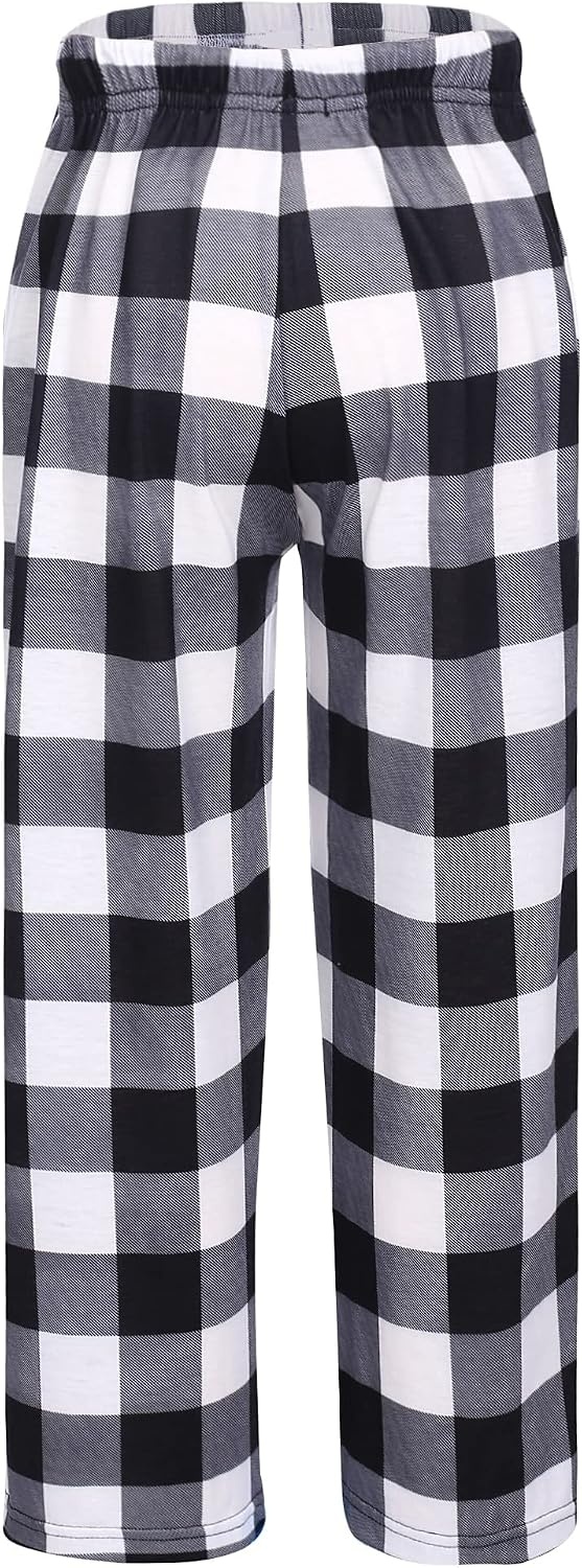 image:imageEkouaer Boys Pajama Pants Plaid Bottoms Comfy Elastic Waist Pjs BottomsAayarn Dyed Lattice5