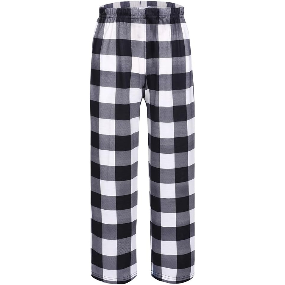 image:imageEkouaer Boys Pajama Pants Plaid Bottoms Comfy Elastic Waist Pjs BottomsAayarn Dyed Lattice5