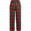 Ekouaer Boys Pajama Pants Plaid Bottoms Comfy Elastic Waist Pjs Bottoms(Pattern5)