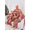 Ekouaer Christmas Family Matching Pajamas Long Sleeve Button Down Pj Set(Red Vacation)