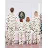 Ekouaer Christmas Family Matching Pajamas Long Sleeve Button Down Pj Set(White/Plaid Tree)