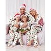 Ekouaer Christmas Family Matching Pajamas Long Sleeve Button Down Pj Set(White/Plaid Tree)