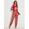 Ekouaer Christmas Pajamas for Women Cute Print Long Sleeve Pj Lounge Set(Pat10_christmas Tree3)