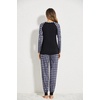Ekouaer Christmas Pajamas for Women Cute Print Long Sleeve Pj Lounge Set(Pat9_green Plaid Snowflake)