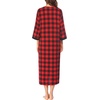 Ekouaer Robes for Women Zipper Robe 3/4 Sleeves Housecoat with Pockets(Style 1-pat1)