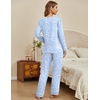 Ekouaer Womens Pajamas Sets 2 Piece PJs Long Sleeve Sleepwear Loungewear(Curvy)
