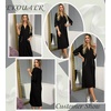 Ekouaer Zipper Robes for Women 3/4 Sleeve Bathrobe Lightweight House Coats(Black)