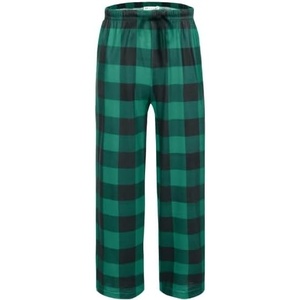 Ekouaer Boys Pajama Pants Plaid Bottoms Comfy Elastic Waist Pjs Bottoms(Yarn Dyed Lattice8)