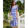 Ekouaer Long Nightgowns for Women 3 Pack House Dress Plus Size Moo Moos(Black/Blue/White Blue Striped)
