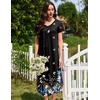 Ekouaer Long Nightgowns for Women 3 Pack House Dress Plus Size Moo Moos(Black/Grey/Black Butterfly)