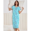 Ekouaer Long Nightgowns for Women 3 Pack House Dress Plus Size Moo Moos(Pink Flowers/Purple Star/Blue Butterfly)