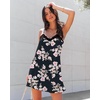 Ekouaer Nightgowns for Women Sleeveless Nighty Sexy Sleep Dress Chemise(Black Floral)