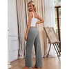 Ekouaer Pajama Pants Women 2026 Soft Pj Bottom Wide Leg Lounge Sleep Pants(Dark Grey)