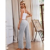 Ekouaer Pajama Pants Women 2026 Soft Pj Bottom Wide Leg Lounge Sleep Pants(Light Grey)