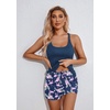 Ekouaer Womens Cami Pajama Set Sleeveless Racerback Tank Top Soft Sleepwear(Hawaiian Coconuts)