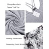 Ekouaer Womens Cami Pajama Set Sleeveless Racerback Tank Top Soft Sleepwear(Light Grey Floral)