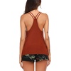 Ekouaer Womens Cami Pajama Set Sleeveless Racerback Tank Top Soft Sleepwear(Wine Red)