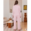 Ekouaer Womens Pajama Sets Long Sleeve Sleepwear Button Down Pjs Loungewear(White Flower)