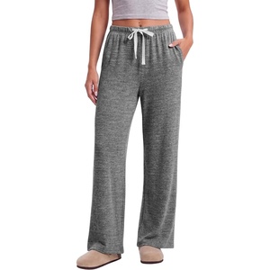 Ekouaer Pajama Pants Women 2026 Soft Pj Bottom Wide Leg Lounge Sleep Pants(Dark Grey)