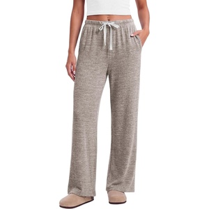 Ekouaer Pajama Pants Women 2026 Soft Pj Bottom Wide Leg Lounge Sleep Pants(Khaki)