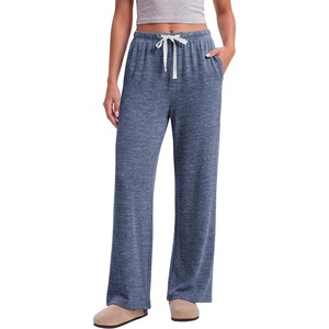 Ekouaer Pajama Pants Women 2026 Soft Pj Bottom Wide Leg Lounge Sleep Pants(Navy)