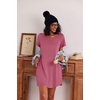 Ekouaer 3 Pack Nightgowns for Women Short Sleeve Sleepshirt Night Shirts(Black/Peach Red/Celadon Green)