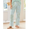 Ekouaer Pajama Sets for Women 2 Piece Short Sleeve Pj V Neck Chest Pocket(Green Daisy)