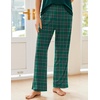 Ekouaer Pajama Sets for Women 2 Piece Short Sleeve Pj V Neck Chest Pocket(Green Plaid)