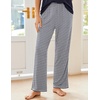 Ekouaer Pajama Sets for Women 2 Piece Short Sleeve Pj V Neck Chest Pocket(Navy Striped)
