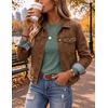 Ekouaer Womens Long Sleeve Shirts Casual Crewneck Tops Fall Clothes(Green)